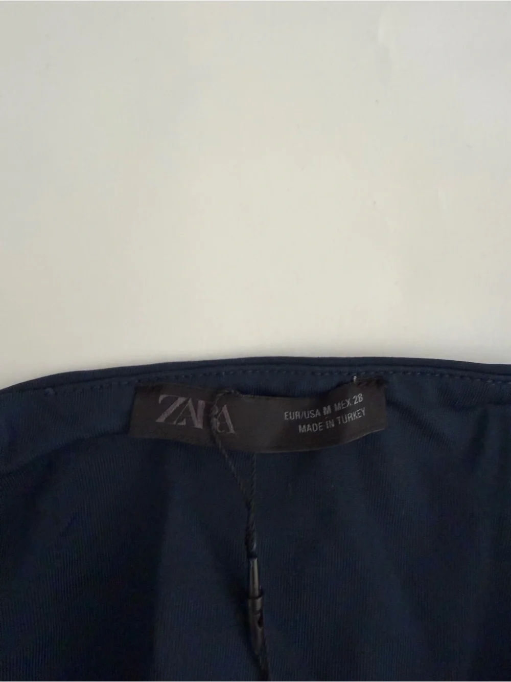 Zara Long Sleeve Adjustable High Neck With Ties Open Back Snap Button Bodysuit